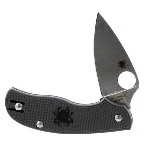 Spyderco C127PBK Urban Leaf Lightweight 2.61" Folding Drop Point Plain N690Co Stainless Steel Blade/FRN Black Handle Spyderco C127PBK Urban Leaf Lightweight 2.61" Folding Drop Point Plain N690Co Stainless Steel Blade/FRN Black Handle