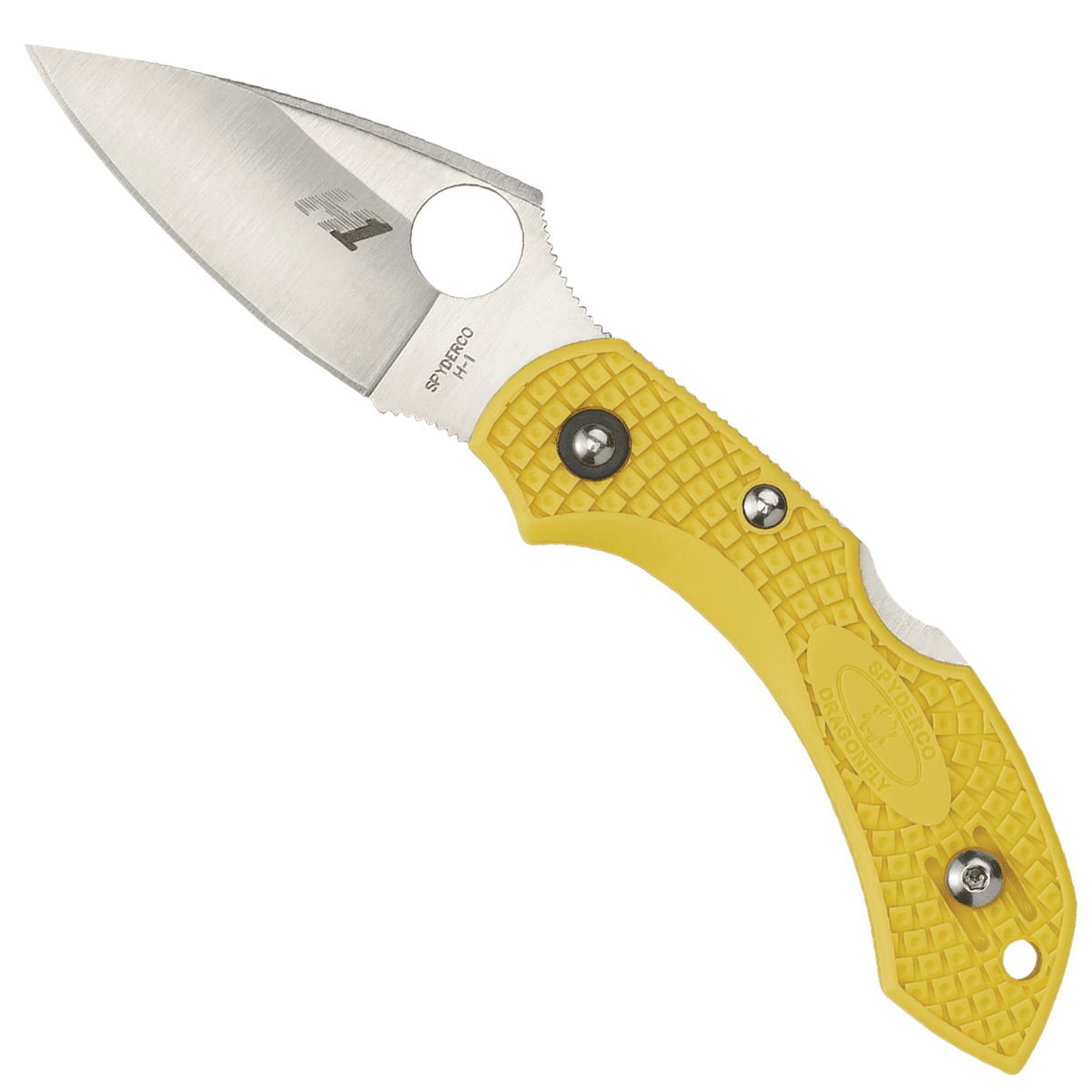 Spyderco C28SYL2 Dragonfly 2 Salt Lightweight 2.25" Folding Clip Point Serrated H1 Steel Blade/FRN Yellow Handle Spyderco C28SYL2 Dragonfly 2 Salt Lightweight 2.25" Folding Clip Point Serrated H1 Steel Blade/FRN Yellow Handle
