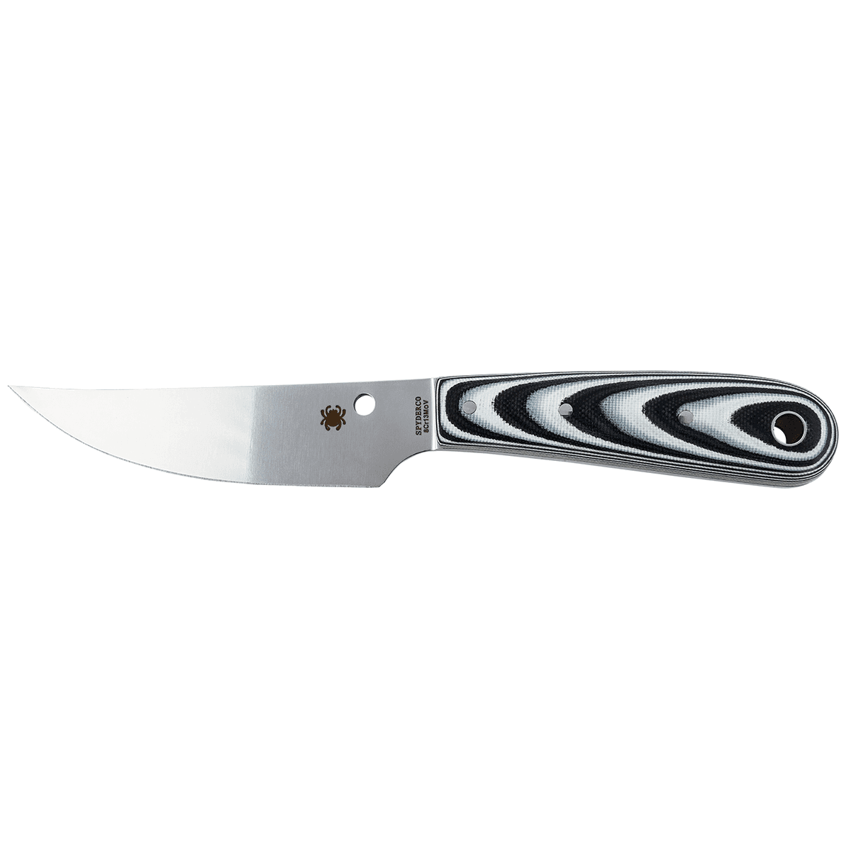 Spyderco FB46GP Bow River 4.36" Fixed Drop Point Plain 8Cr13MoV SS Blade G10 Black/Gray Handle Spyderco FB46GP Bow River 4.36" Fixed Drop Point Plain 8Cr13MoV SS Blade G10 Black/Gray Handle