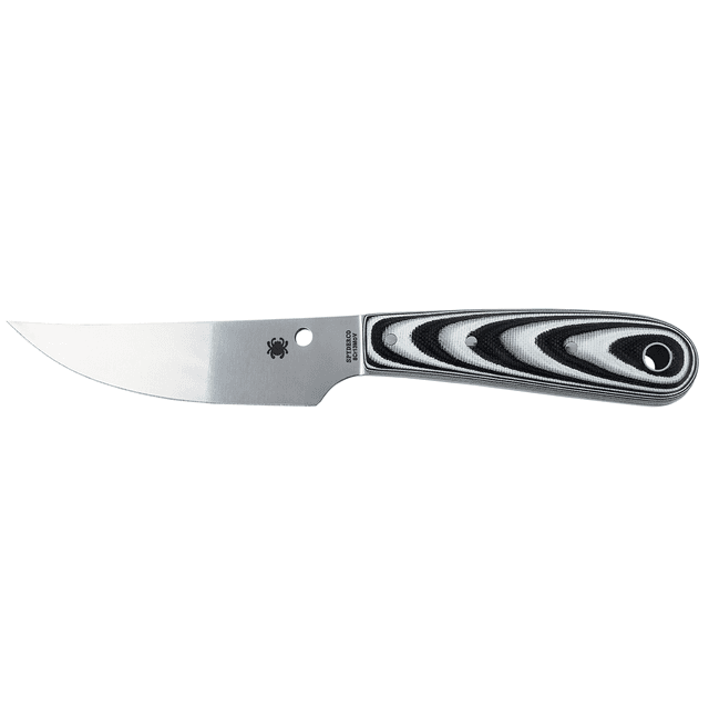 Spyderco FB46GP Bow River 4.36" Fixed Drop Point Plain 8Cr13MoV SS Blade G10 Black/Gray Handle Spyderco FB46GP Bow River 4.36" Fixed Drop Point Plain 8Cr13MoV SS Blade G10 Black/Gray Handle