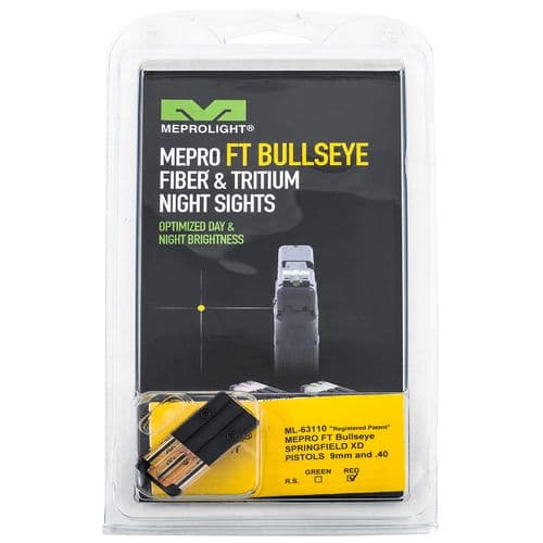Meprolight USA 631103408 FT Bullseye Front Sight Fixed Tritium Red Black Frame for Springfield XD, XD-M Meprolight USA 631103408 FT Bullseye Front Sight Fixed Tritium Red Black Frame for Springfield XD, XD-M
