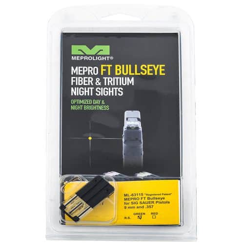 Meprolight USA 631153108 FT Bullseye Front Sight Fixed Tritium Green Black Frame for Sig P226, P320 Meprolight USA 631153108 FT Bullseye Front Sight Fixed Tritium Green Black Frame for Sig P226, P320