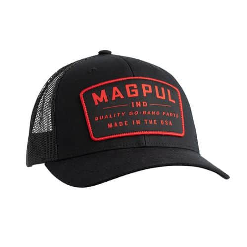 Magpul MAG1102-001 Go Bang Trucker Hat Black/Red Adjustable Snapback OSFA Structured Magpul MAG1102-001 Go Bang Trucker Hat Black/Red Adjustable Snapback OSFA Structured