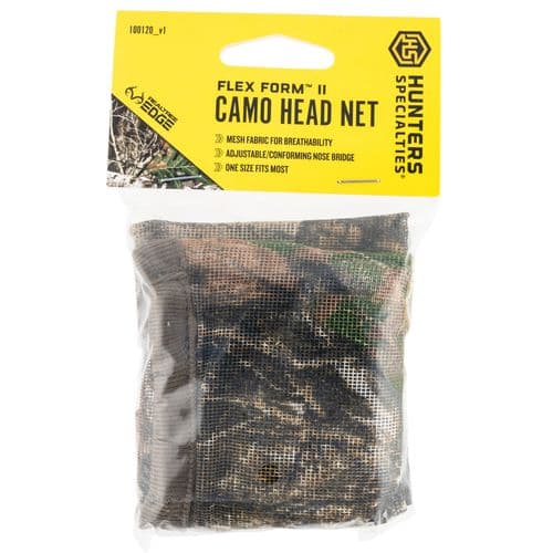 Hunters Specialties 100120 Flex Form II Head Net Realtree Edge OSFA Form Fitting Hunters Specialties 100120 Flex Form II Head Net Realtree Edge OSFA Form Fitting