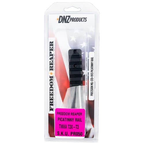 DNZ PR050 Freedom Reaper Picatinny Rail Rifle Tikka T3/T3x Black Anodized Aluminum DNZ PR050 Freedom Reaper Picatinny Rail Rifle Tikka T3/T3x Black Anodized Aluminum