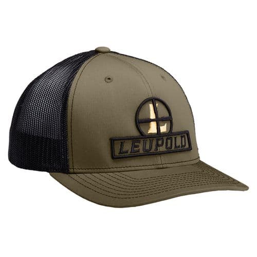 Leupold 170585 Reticle Flatbill Hat Green Loden/Black Adjustable Snapback OSFA Full-Structured Leupold 170585 Reticle Flatbill Hat Green Loden/Black Adjustable Snapback OSFA Full-Structured