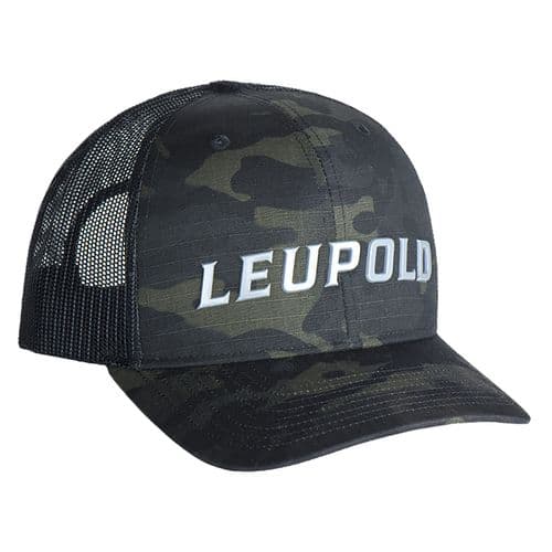 Leupold 180419 Wordmark Trucker Hat MultiCam Black Adjustable Snapback OSFA Leupold 180419 Wordmark Trucker Hat MultiCam Black Adjustable Snapback OSFA
