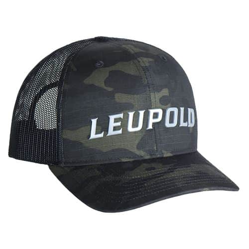 Leupold 180419 Wordmark Trucker Hat MultiCam Black Adjustable Snapback OSFA Leupold 180419 Wordmark Trucker Hat MultiCam Black Adjustable Snapback OSFA