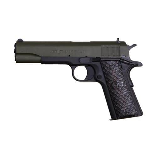 Colt 1991 Government .45 ACP 1911 5" Pistol OD Green Talo Exclusive Colt 1991 Government .45 ACP 1911 5" Pistol OD Green Talo Exclusive