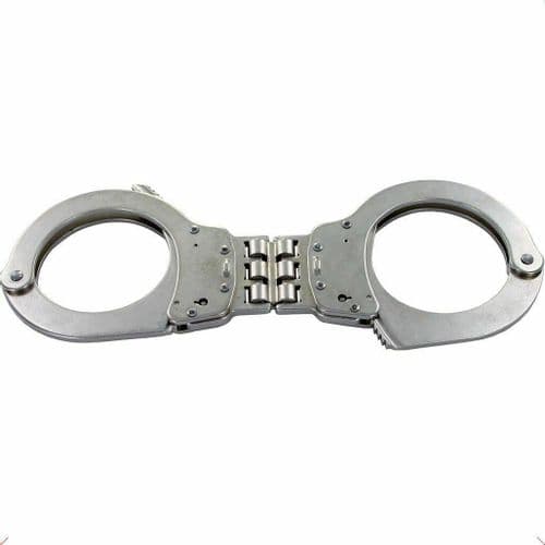 Smith & Wesson Hinged Nickel Plated Handcuffs Smith & Wesson Hinged Nickel Plated Handcuffs