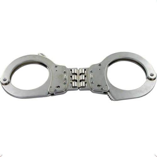 Smith & Wesson Hinged Nickel Plated Handcuffs Smith & Wesson Hinged Nickel Plated Handcuffs