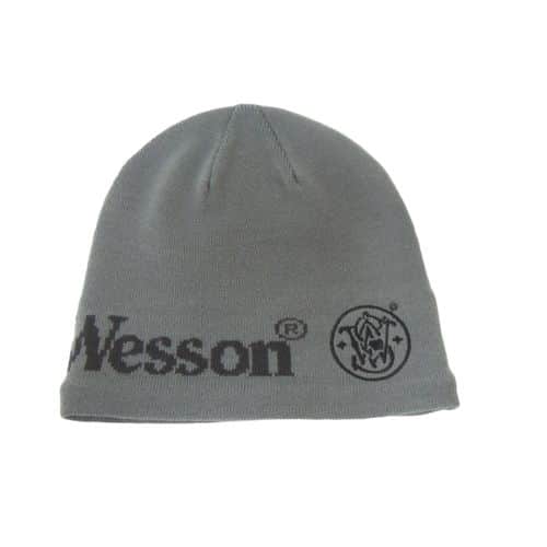 Smith and Wesson Charcoal Knit Logo Cap with Fleece Lining Smith and Wesson Charcoal Knit Logo Cap with Fleece Lining