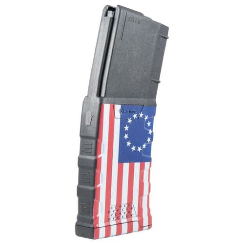 Mission First Tactical Extreme Duty 5.56x45/223, 30rnd mag, Betsy Ross Flag Mission First Tactical Extreme Duty 5.56x45/223, 30rnd mag, Betsy Ross Flag