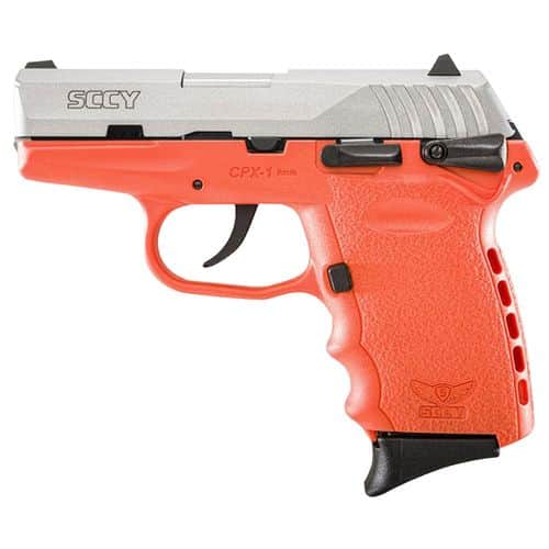 SCCY Industries CPX1TTOR CPX-1 9mm Luger 3.10" 10+1 Stainless Steel Slide Orange Polymer Grip SCCY Industries CPX1TTOR CPX-1 9mm Luger 3.10" 10+1 Stainless Steel Slide Orange Polymer Grip