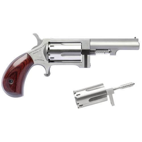 North American Arms SWC250 Sidewinder  22 LR,22 Mag 5rd 2.50" Stainless Steel Rosewood Birdshead Grip North American Arms SWC250 Sidewinder  22 LR,22 Mag 5rd 2.50" Stainless Steel Rosewood Birdshead Grip