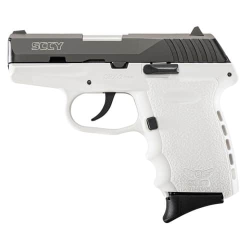 SCCY Industries CPX2CBWT CPX-2 Carbon 9mm Luger 3.10" 10+1 Black Nitride Stainless Steel Slide White Polymer Grip No Manual Safety SCCY Industries CPX2CBWT CPX-2 Carbon 9mm Luger 3.10" 10+1 Black Nitride Stainless Steel Slide White Polymer Grip No Manual Safety