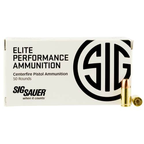 Sig Sauer E9MMA250 Elite V-Crown 9mm Luger 124 gr Jacketed Hollow Point (JHP) 50 Bx/ 10 Cs Sig Sauer E9MMA250 Elite V-Crown 9mm Luger 124 gr Jacketed Hollow Point (JHP) 50 Bx/ 10 Cs
