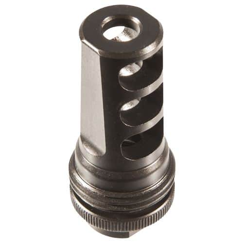 SilencerCo AC857 ASR Muzzle Brake Black Steel with 5/8"-24 tpi Threads for 338 Cal SilencerCo AC857 ASR Muzzle Brake Black Steel with 5/8"-24 tpi Threads for 338 Cal