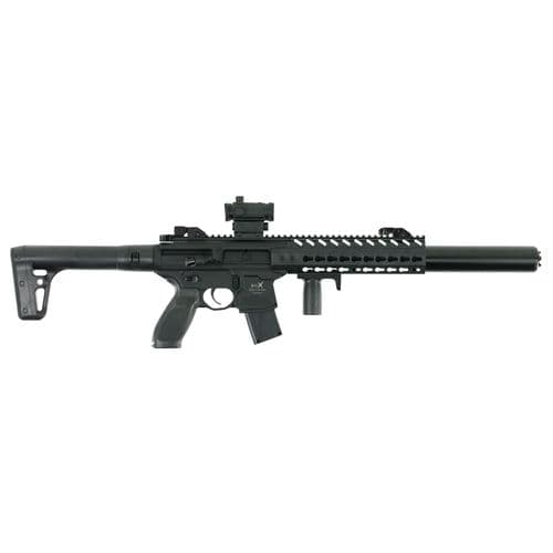 Sig Sauer Airguns AIRMCXMRD MCX ASP Semi-Auto CO2 177 Pellet 30rd Black Black Synthetic Stock Red Dot Sig Sauer Airguns AIRMCXMRD MCX ASP Semi-Auto CO2 177 Pellet 30rd Black Black Synthetic Stock Red Dot