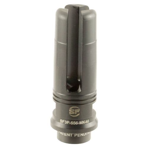 SureFire SF3P556MK46 Suppressor Adapter Flash Hider 5.56x45mm NATO 9/16"-24 tpi Steel Black Nitride SureFire SF3P556MK46 Suppressor Adapter Flash Hider 5.56x45mm NATO 9/16"-24 tpi Steel Black Nitride