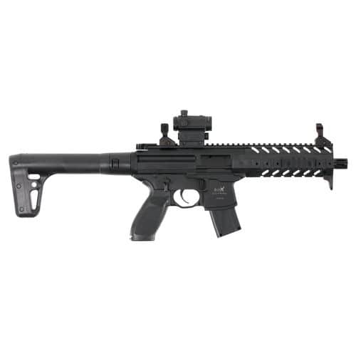 Sig Sauer Airguns AIRMPXMRD MCX Air Semi-Auto CO2 177 Pellet 30rd Black Black Synthetic Stock Red Dot Sig Sauer Airguns AIRMPXMRD MCX Air Semi-Auto CO2 177 Pellet 30rd Black Black Synthetic Stock Red Dot