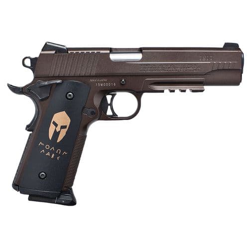 Sig Sauer Airguns AIR1911BB 1911 Spartan Air Pistol CO2 177 BB 16rd Distressed Coyote Frame Molon Labe Engraved Black Polymer Grip Sig Sauer Airguns AIR1911BB 1911 Spartan Air Pistol CO2 177 BB 16rd Distressed Coyote Frame Molon Labe Engraved Black Polymer Grip
