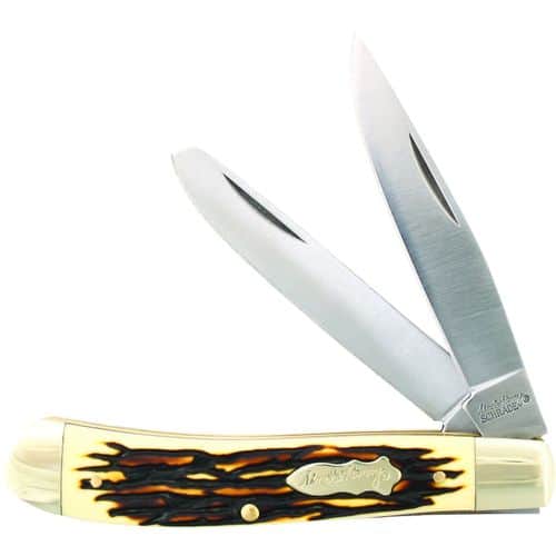 Uncle Henry 285UH Pro Trapper 3.20" Folding Clip Point/Spey Plain 7Cr17MoV High Carbon SS Blade/Staglon w/Nickel Silver Bolsters Handle Uncle Henry 285UH Pro Trapper 3.20" Folding Clip Point/Spey Plain 7Cr17MoV High Carbon SS Blade/Staglon w/Nickel Silver Bolsters Handle