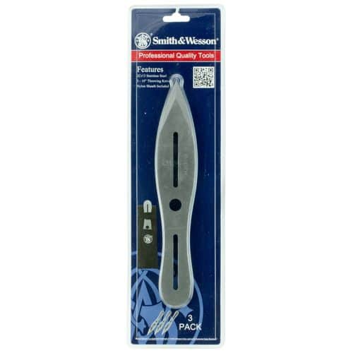Smith & Wesson Knives SWTK10CP S&W Throwing Knives 5" Fixed Spear Point Plain 2Cr13 SS Blade 2Cr13 Stainless Handle 3 Pack Smith & Wesson Knives SWTK10CP S&W Throwing Knives 5" Fixed Spear Point Plain 2Cr13 SS Blade 2Cr13 Stainless Handle 3 Pack