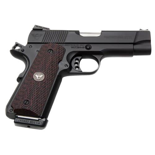 Wilson Combat PROEPR45 1911 Professional Elite 45 ACP 4" 8+1 Black Black Steel Slide Black Cherry G10 Grip Wilson Combat PROEPR45 1911 Professional Elite 45 ACP 4" 8+1 Black Black Steel Slide Black Cherry G10 Grip