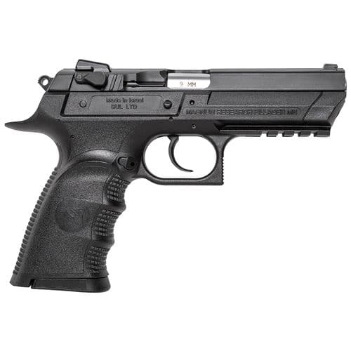 Magnum Research BE99153RL Baby Eagle III 9mm Luger 4.43" 15+1 Black Polymer Frame Matte Black Oxide Carbon Steel Slide Black Polymer Grip Magnum Research BE99153RL Baby Eagle III 9mm Luger 4.43" 15+1 Black Polymer Frame Matte Black Oxide Carbon Steel Slide Black Polymer Grip