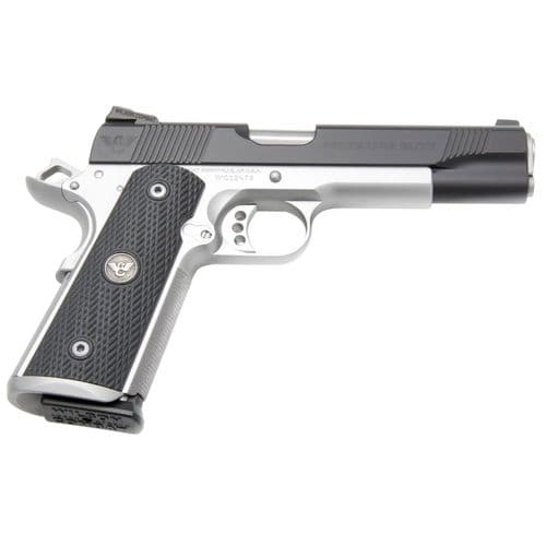 Wilson Combat PTREFS45 1911 Protector Elite 45 ACP 5" 8+1 Stainless Frame Black Steel Slide with Black G10 Grip Wilson Combat PTREFS45 1911 Protector Elite 45 ACP 5" 8+1 Stainless Frame Black Steel Slide with Black G10 Grip