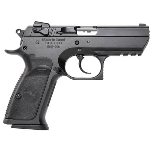 Magnum Research BE99153RS Baby Eagle III Semi-Compact 9mm Luger 3.85" 15+1 Matte Black Oxide Carbon Steel Frame & Slide Black Polymer Grip Magnum Research BE99153RS Baby Eagle III Semi-Compact 9mm Luger 3.85" 15+1 Matte Black Oxide Carbon Steel Frame & Slide Black Polymer Grip