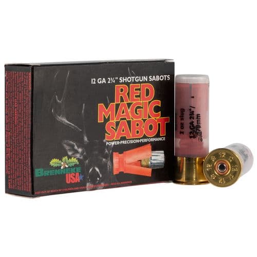 Brenneke SL122RMS Red Magic Sabot 12 Gauge 2.75" 1 oz Sabot Slug Shot 5 Bx/ 50 Cs Brenneke SL122RMS Red Magic Sabot 12 Gauge 2.75" 1 oz Sabot Slug Shot 5 Bx/ 50 Cs