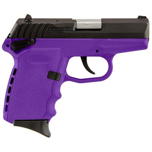 SCCY Industries CPXICBPU CPX-1 Carbon 9mm Luger 3.10" 10+1 Black Nitride Stainless Steel Slide Purple Polymer Grip SCCY Industries CPXICBPU CPX-1 Carbon 9mm Luger 3.10" 10+1 Black Nitride Stainless Steel Slide Purple Polymer Grip