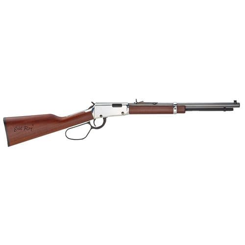 Henry H001TMER Frontier Carbine Evil Roy 22 Mag 9+1 17" Brushed Nickel American Walnut Right Hand Henry H001TMER Frontier Carbine Evil Roy 22 Mag 9+1 17" Brushed Nickel American Walnut Right Hand