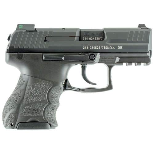 HK 81000087 P30SK Subcompact V3 9mm Luger 3.27" 10+1 (3) Black Black Steel Slide Black Interchangeable Backstrap Grip Night Sights HK 81000087 P30SK Subcompact V3 9mm Luger 3.27" 10+1 (3) Black Black Steel Slide Black Interchangeable Backstrap Grip Night Sights