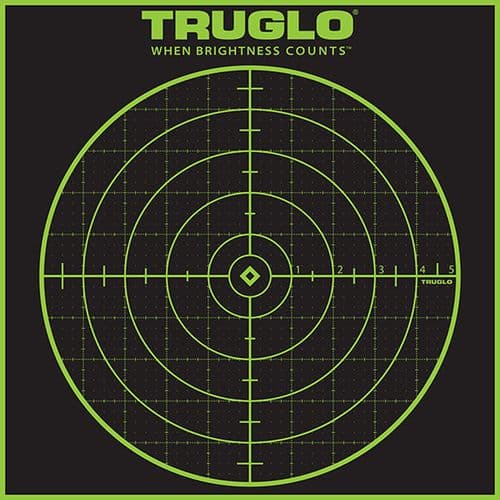 Truglo TG-10A12 Tru-See Self-Adhesive Paper Bullseye w/Crosshair Black/Green 12 Per Pkg Truglo TG-10A12 Tru-See Self-Adhesive Paper Bullseye w/Crosshair Black/Green 12 Per Pkg