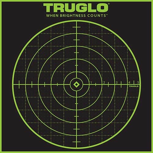 Truglo TG-10A12 Tru-See Self-Adhesive Paper Bullseye w/Crosshair Black/Green 12 Per Pkg Truglo TG-10A12 Tru-See Self-Adhesive Paper Bullseye w/Crosshair Black/Green 12 Per Pkg