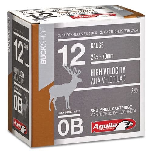 Aguila 1C1200BA Field 12 Gauge 2.75" 1 oz 0 Buck Shot 25 Bx Aguila 1C1200BA Field 12 Gauge 2.75" 1 oz 0 Buck Shot 25 Bx