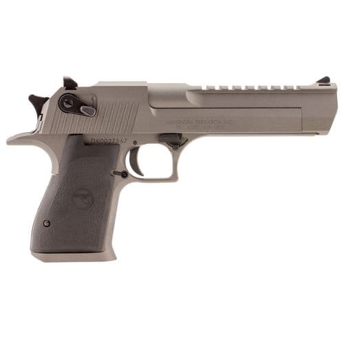 Magnum Research SE44TU Desert Eagle Mark XIX 44 Rem Mag 6" 8+1 Tungsten Gray Cerakote Carbon Steel Frame & Slide Black Rubber Grip Magnum Research SE44TU Desert Eagle Mark XIX 44 Rem Mag 6" 8+1 Tungsten Gray Cerakote Carbon Steel Frame & Slide Black Rubber Grip