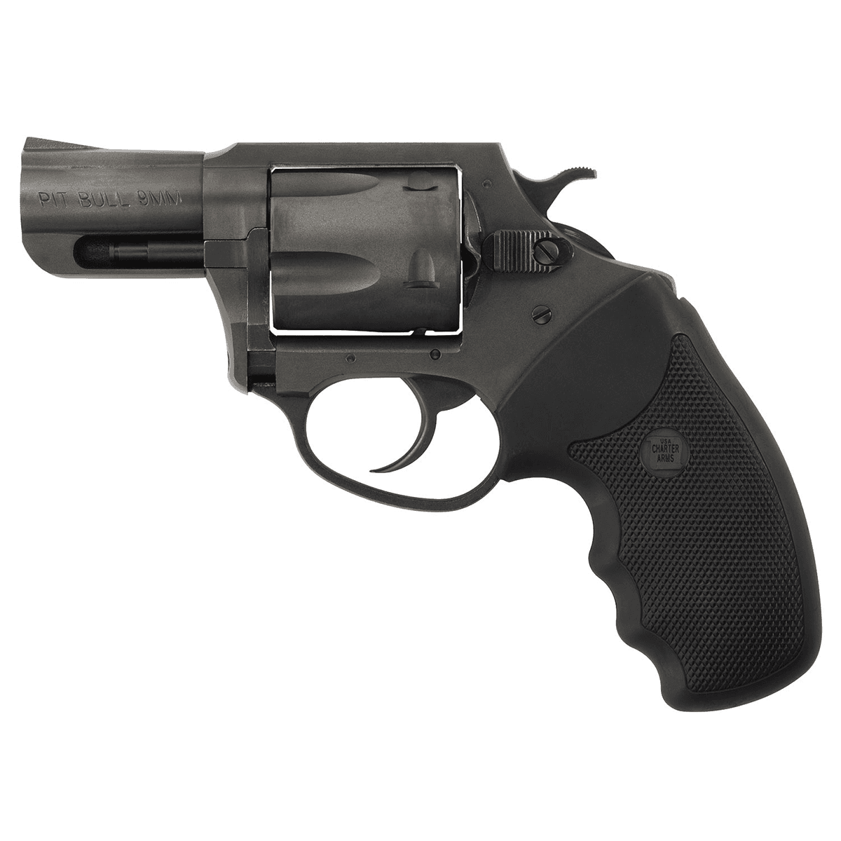 Charter Arms 64420 Bulldog Boomer 44 S&W Spl 5rd 2.50" Overall Black Nitride Stainless Steel with Black Rubber Grip Charter Arms 64420 Bulldog Boomer 44 S&W Spl 5rd 2.50" Overall Black Nitride Stainless Steel with Black Rubber Grip