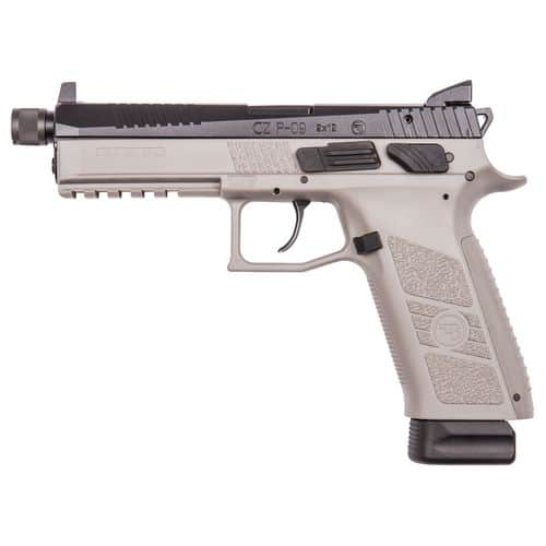 CZ-USA 91269 P-09 Suppressor Ready 9mm Luger 5.15" 21+1 Urban Gray Black Steel Slide Stippled Urban Gray Polymer Grip Night Sights CZ-USA 91269 P-09 Suppressor Ready 9mm Luger 5.15" 21+1 Urban Gray Black Steel Slide Stippled Urban Gray Polymer Grip Night Sights