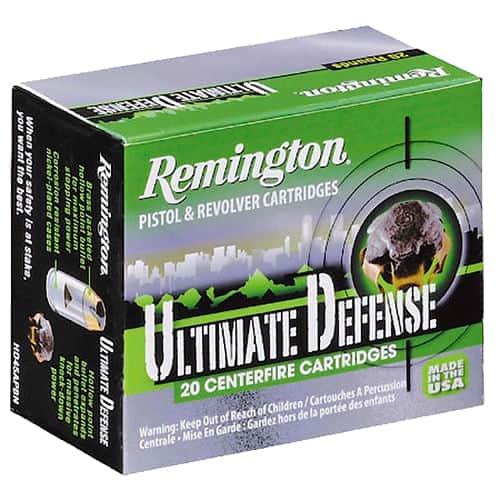 Remington Ammunition 28957 Ultimate Defense 40 S&W 165 gr Brass Jacket Hollow Point (BJHP) 20 Bx Remington Ammunition 28957 Ultimate Defense 40 S&W 165 gr Brass Jacket Hollow Point (BJHP) 20 Bx