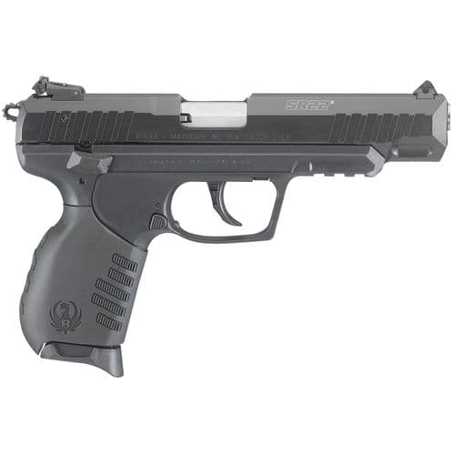 Ruger 3620 SR22 22 LR 4.50" 10+1 Railed Black Frame Black Anodized Aluminum Slide Black Polymer Grip Ruger 3620 SR22 22 LR 4.50" 10+1 Railed Black Frame Black Anodized Aluminum Slide Black Polymer Grip