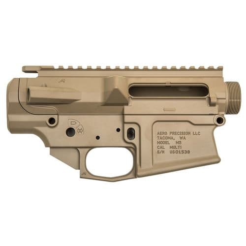 Aero Precision APCS100015S M5 Stripped Receiver Set M5 AR Platform 308 Win,7.62x51mm NATO Flat Dark Earth Cerakote Aero Precision APCS100015S M5 Stripped Receiver Set M5 AR Platform 308 Win,7.62x51mm NATO Flat Dark Earth Cerakote