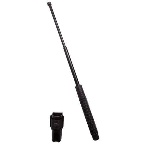 Uzi Accessories UZIEXB21 Law Enforcement Expandable Baton 8.25"-21" Hardened Steel Black Uzi Accessories UZIEXB21 Law Enforcement Expandable Baton 8.25"-21" Hardened Steel Black