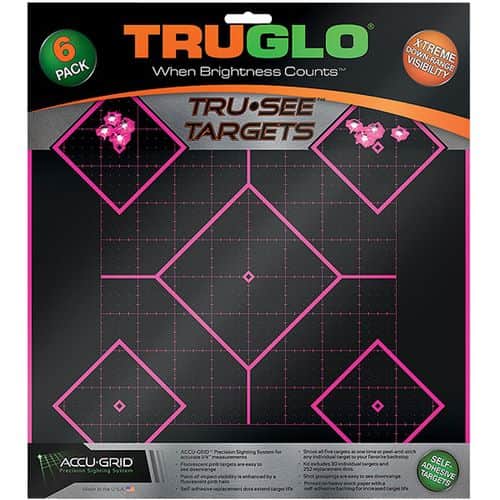 Truglo TG-14P6 Tru-See Self-Adhesive Paper 5-Diamond Black/Pink 6 Per Pkg Truglo TG-14P6 Tru-See Self-Adhesive Paper 5-Diamond Black/Pink 6 Per Pkg