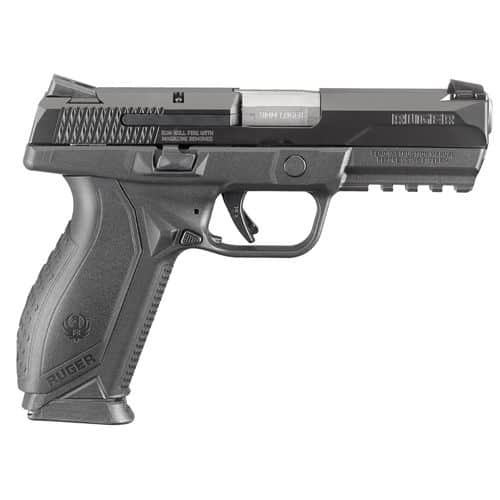 Ruger 8607 American Pistol Duty 9mm Luger 4.20" 10+1 Black Black Nitride Stainless Steel Slide Black Wraparound Ergonomic Grip Ruger 8607 American Pistol Duty 9mm Luger 4.20" 10+1 Black Black Nitride Stainless Steel Slide Black Wraparound Ergonomic Grip