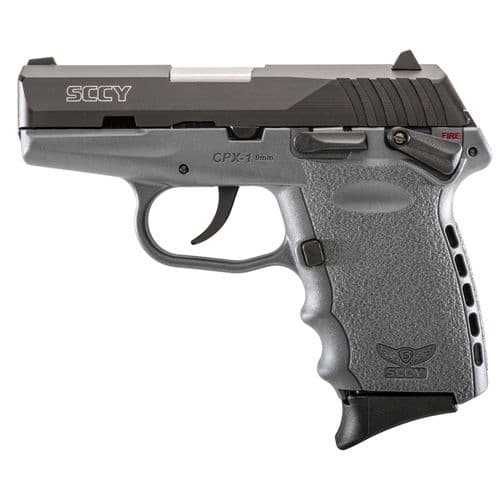 SCCY Industries CPX1CBSG CPX-1 Carbon 9mm Luger 3.10" 10+1 Black Nitride Stainless Steel Slide Gray Polymer Grip SCCY Industries CPX1CBSG CPX-1 Carbon 9mm Luger 3.10" 10+1 Black Nitride Stainless Steel Slide Gray Polymer Grip