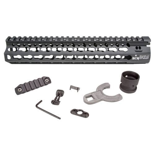 BCM KMRA10556BK KMR Alpha Handguard 10" L Aluminum with Black Anodized Finish & KeyMod Slots for AR-15 BCM KMRA10556BK KMR Alpha Handguard 10" L Aluminum with Black Anodized Finish & KeyMod Slots for AR-15